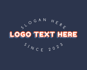 Wordmark - Retro Apparel Wordmark logo design