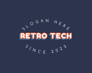 Retro Apparel Wordmark logo design