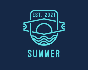 Beach Surfing Resort  logo design