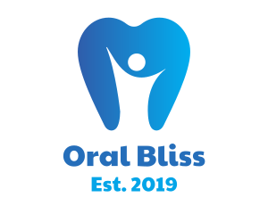 Oral - Blue Dental Dentist Tooth logo design