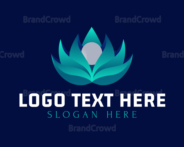 Flower Lotus Gradient Logo