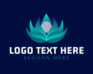 Healing - Flower Lotus Gradient logo design