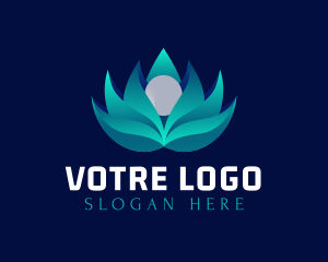 Flower Lotus Gradient Logo
