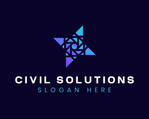 Geometric Company Business Startup logo design