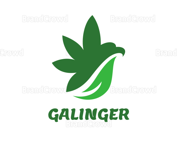 Cannabis Bird Wing Logo