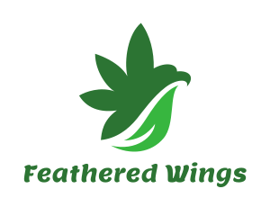 Cannabis Bird Wing logo design