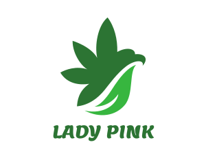 Cannabis Bird Wing logo design