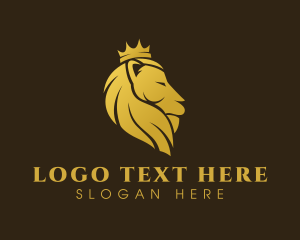 Luxurious Lion Crown Logo