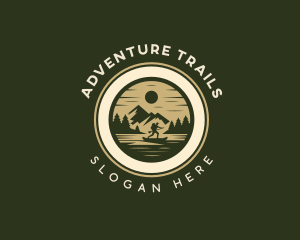 River Boating Adventure logo design