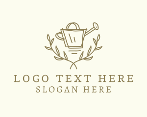 Plant - Vine Watering Can logo design