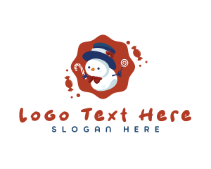 Home Decor - Snowman Sweet Candy logo design