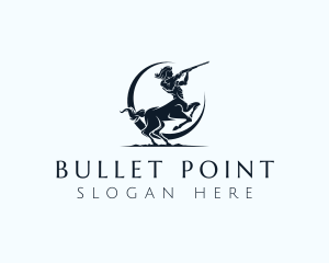 Firearm - Centaur Gun Hunter logo design