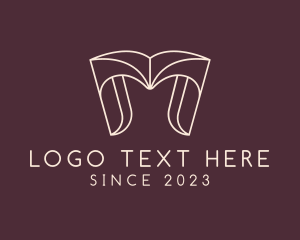 Beige - Fashion Boutique Letter M logo design