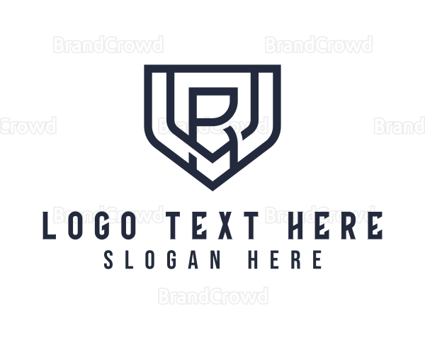 Minimalist Shield Business Letter VR Logo