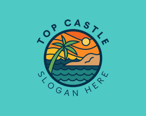 Tropical Island Beach  Logo