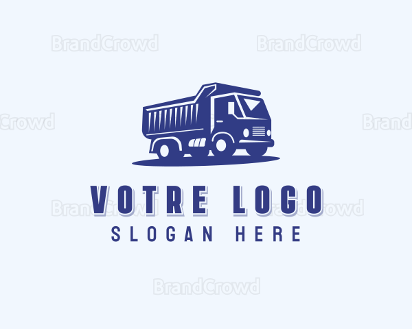 Dump Truck Contractor Logo