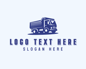Dump Truck Contractor Logo