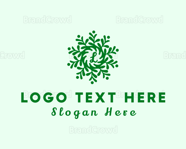 Green Garden Plant Letter Logo