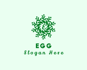 Organic Products - Green Garden Plant Letter logo design