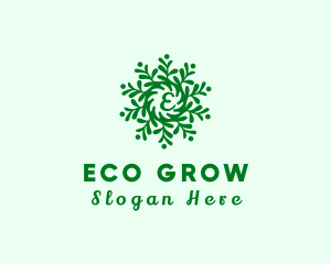 Green Garden Plant Letter logo design