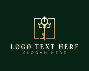 Realtor - Luxury Elegant Key logo design