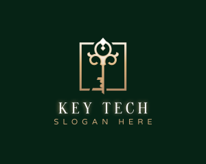 Luxury Elegant Key logo design