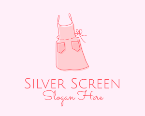 Delicate - Pink Apron Dress logo design