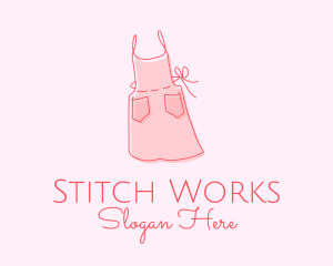 Alteration - Pink Apron Dress logo design