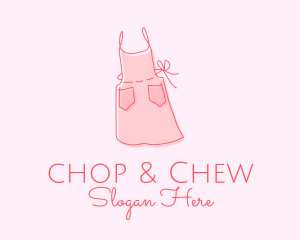 Pink Apron Dress logo design