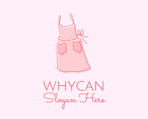 Cooking - Pink Apron Dress logo design