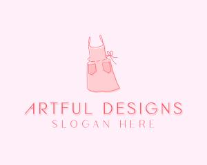 Kitchen Apron Dress logo design