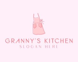 Kitchen Apron Dress logo design