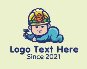 Construction - Construction Baby Mascot logo design