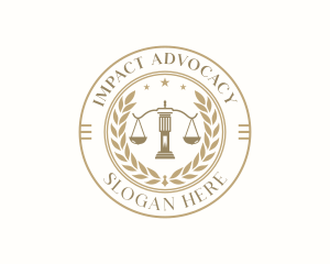 Law Justice Paralegal logo design