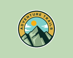 Mountain Peak Hiking logo design