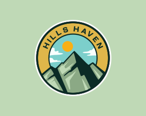 Mountain Peak Hiking logo design