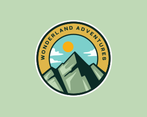 Mountain Peak Hiking logo design