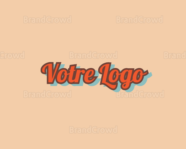 Script Retro Business Logo