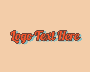 Retro - Script Retro Business logo design