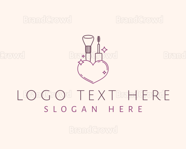 Cosmetics Makeup Brush Logo