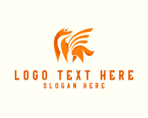 Fantasy - Winged Fox Company logo design