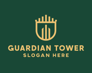 Building Tower Shield logo design