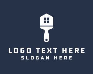 House Paint Brush logo design