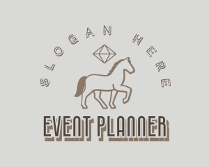 Store - Diamond Western Horse logo design