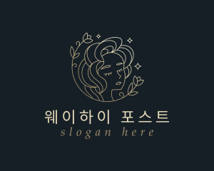 Floral Woman Cosmetics logo design