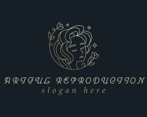 Floral Woman Cosmetics logo design