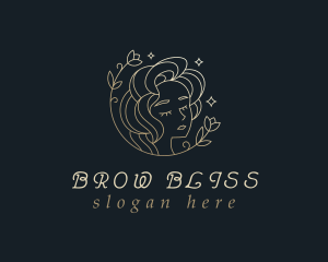 Floral Woman Cosmetics logo design