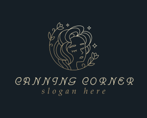 Floral Woman Cosmetics logo design