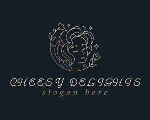 Floral Woman Cosmetics logo design