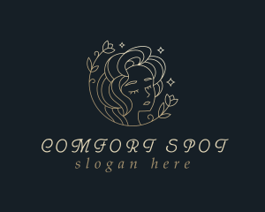 Floral Woman Cosmetics logo design